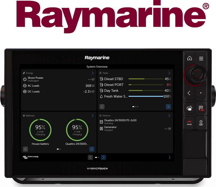 将GX监测设备集成到船用多功能显示器中 - Raymarine